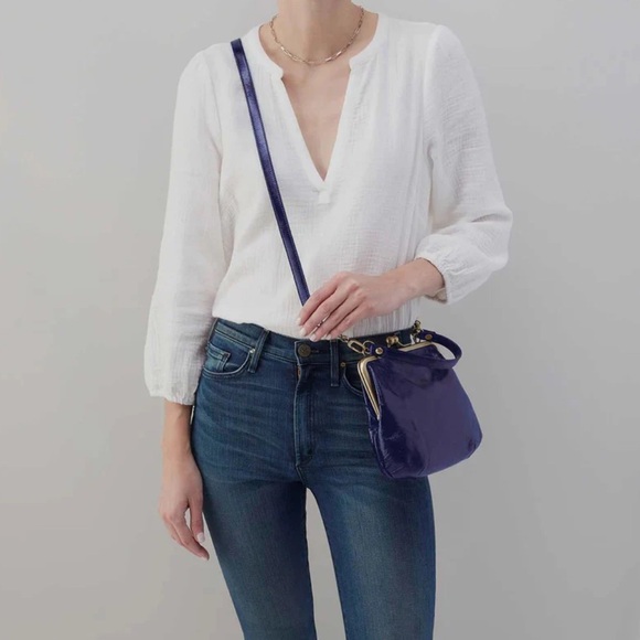 HOBO Royal Blue Leather Clutch - Picture 2 of 3